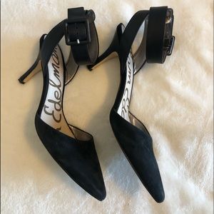 Sam Edelman black heel with ankle strap